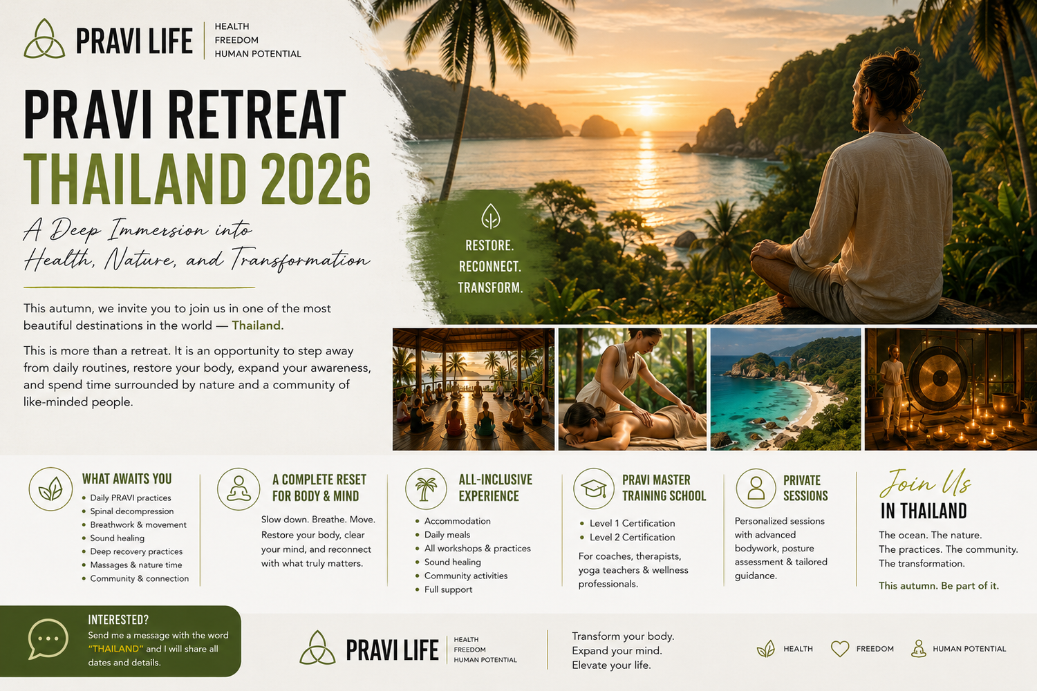 PRAVI RETREAT THAILAND 2026