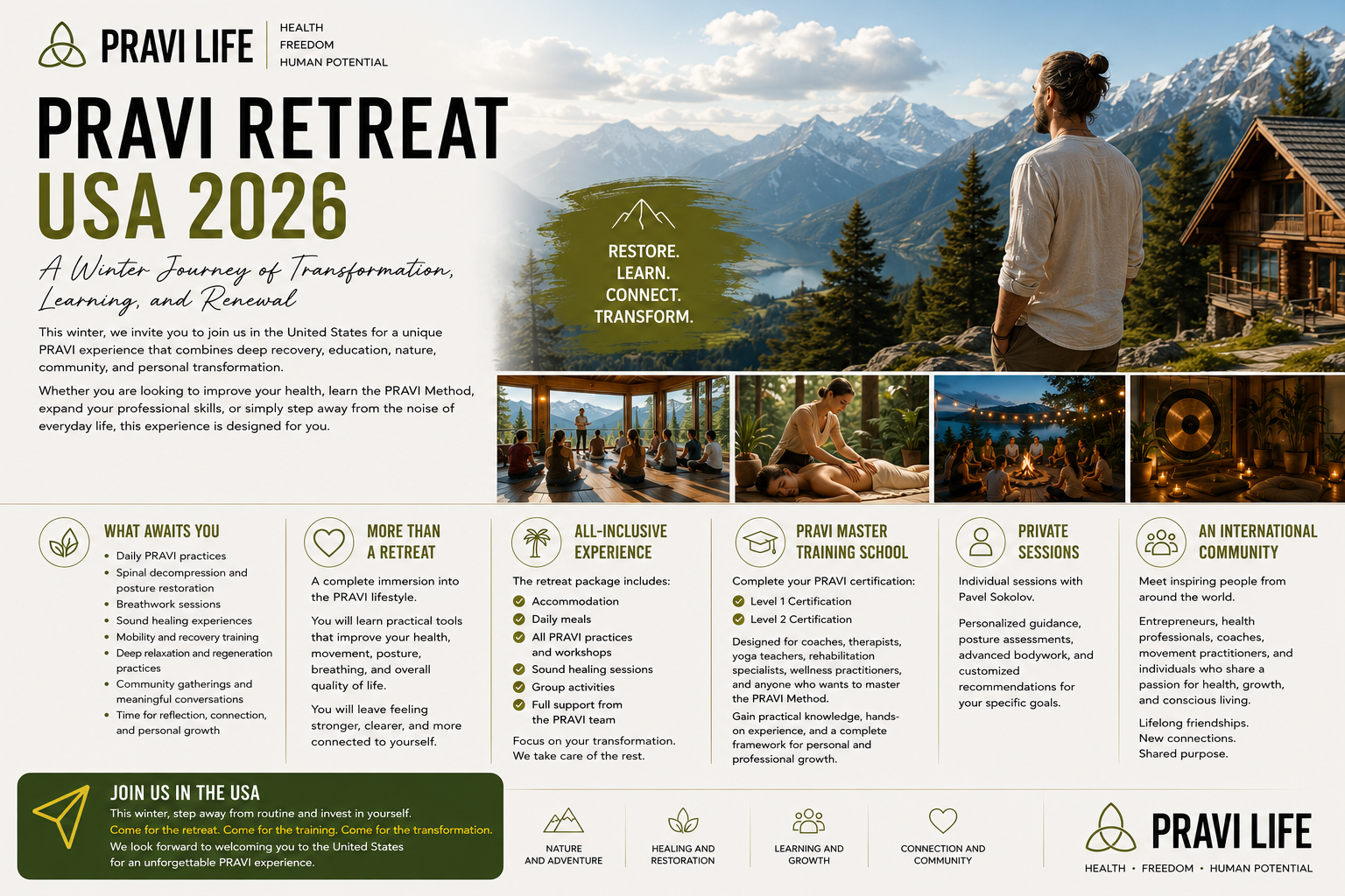 PRAVI RETREAT USA 2026